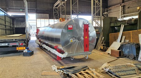 NEW WOOD VACUUM DRYER LOADED